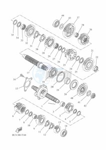 XTZ690D TENERE 700 WORLD RAID (BAG1) drawing TRANSMISSION