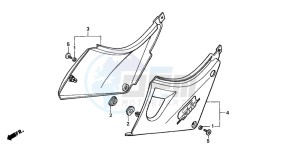 CB500S drawing SIDE COVER