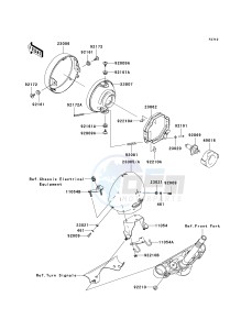 VN 900 C [VULCAN 900 CUSTOM] (7F-9FA) C9F drawing HEADLIGHT-- S- -