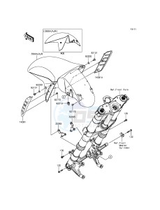 1400GTR ABS ZG1400EFF FR GB XX (EU ME A(FRICA) drawing Front Fender(s)