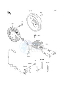 KVF 650 B [PRAIRIE 650 4X4 ADVANTAGE CLASSIC] (B1) [PRAIRIE 650 4X4 ADVANTAGE CLASSIC] drawing GENERATOR