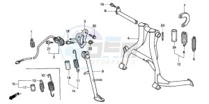 CBR600F drawing STAND