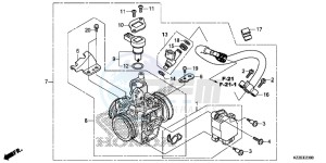 CRF250LAH CRF250LA ED drawing THROTTLE BODY