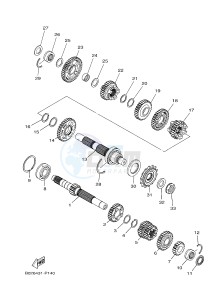 MTN-320-A MT-03 ABS (B084) drawing TRANSMISSION