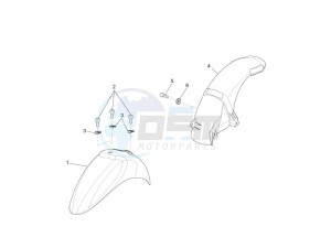 Liberty 150 4t e3 moc drawing Wheel housing - Mudguard