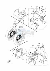 GPD125-A NMAX 125 (BV3C) drawing HANDLE SWITCH & LEVER