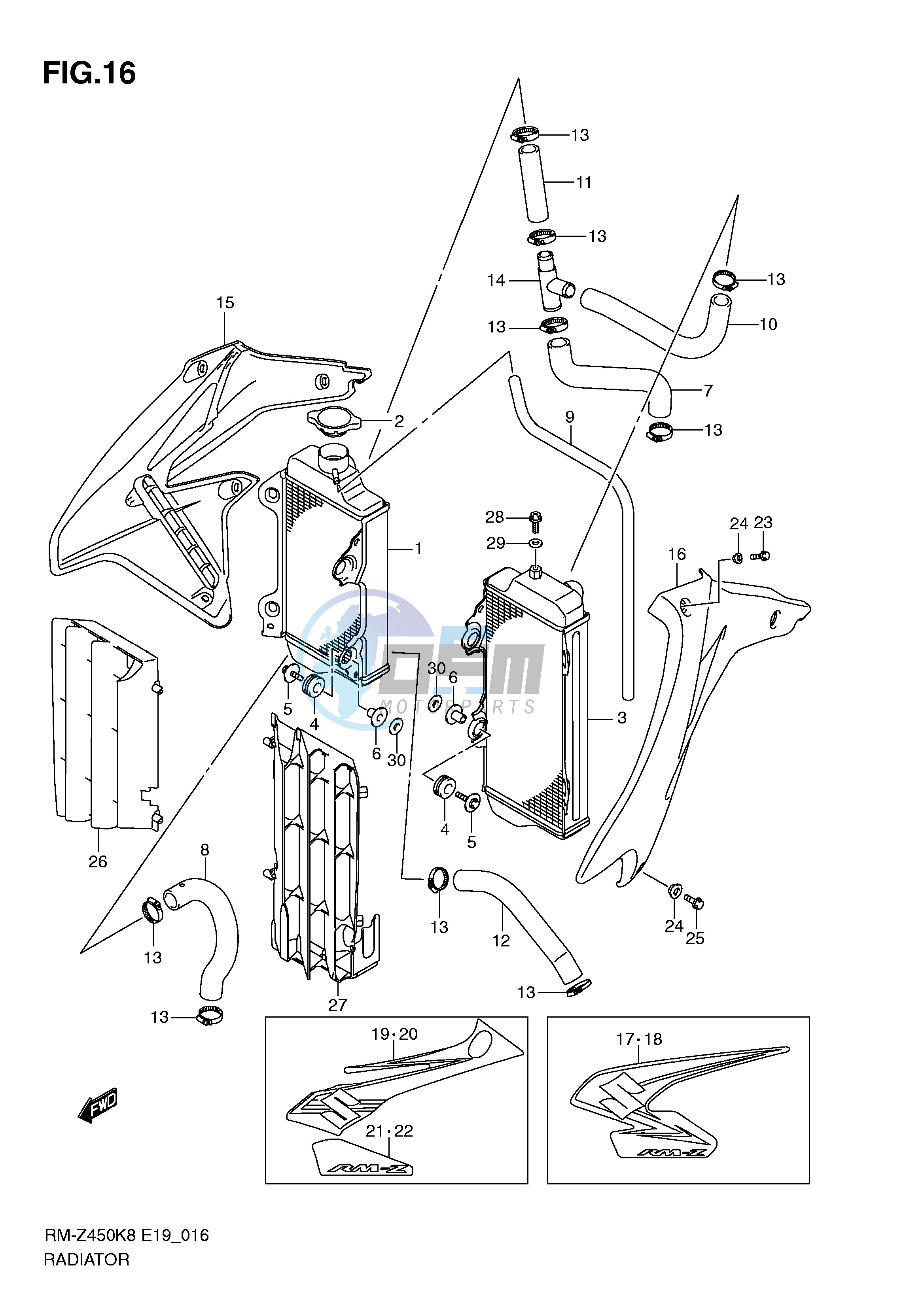 RADIATOR (RM-Z450K8 K9)