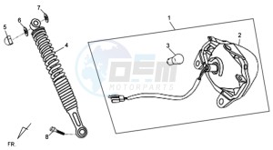 ORBIT II 50 drawing TAIL LIGHT - REAR SUSPENSION