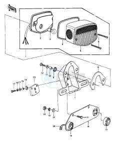 KZ 1000 C [POLICE 1000] (C1-C1A) [POLICE 1000] drawing TAILLIGHT -- 78 C1_C1A- -