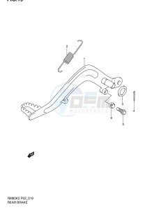 RM85 (P2) drawing REAR BRAKE