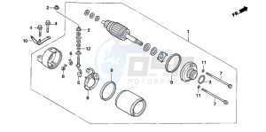 CBR1000RR drawing STARTING MOTOR