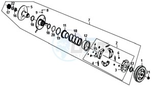 ALLO 50 45KMH (L8 L9) EU EURO4 drawing CLUTCH