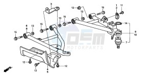 TRX450FM drawing FRONT ARM