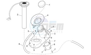 Leonardo 250 st (eng. Yamaha) drawing Fuel level sensor