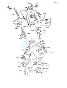 VN 750 A [VULCAN 750] (A10-A14) [VULCAN 750] drawing CAMSHAFT-- S- -_TENSIONER