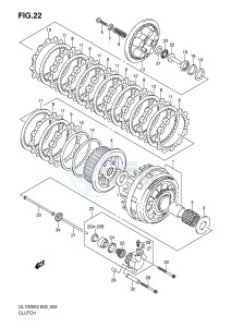 DL1000 (E2) V-Strom drawing CLUTCH