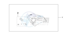 CBF1000 drawing SEAT COWL *G192M*