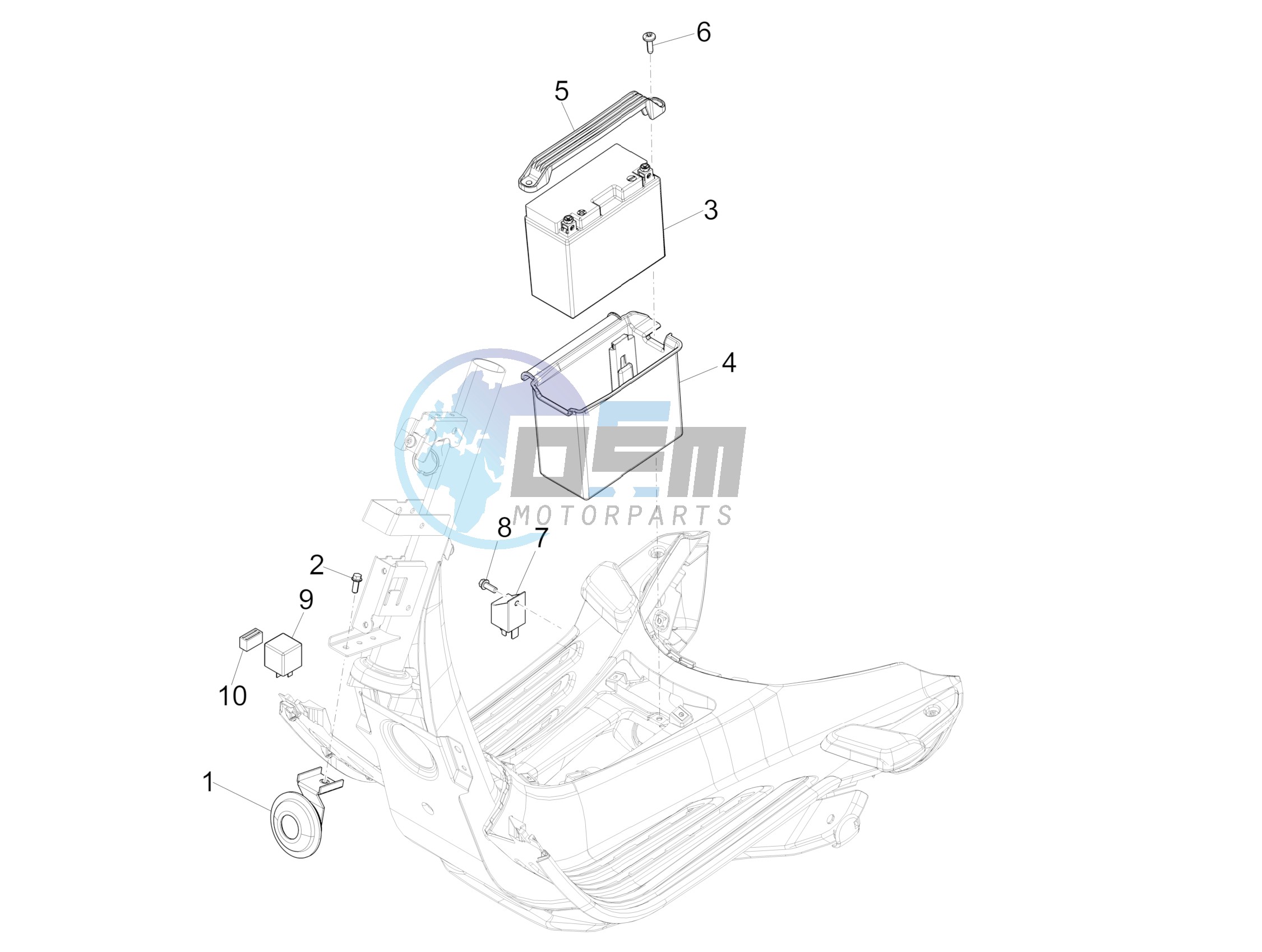 Remote control switches - Battery - Horn