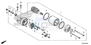 CB1100 UK - (E) drawing STARTING MOTOR