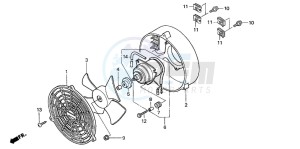 TRX350TM FOURTRAX 350 drawing COOLING FAN