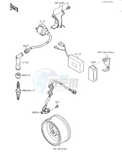 KSF 250 A [MOJAVE 250] (A1-A2) [MOJAVE 250] drawing IGNITION