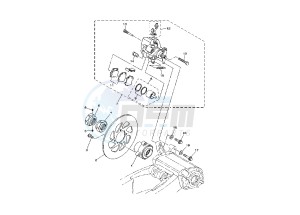 ATV 660 drawing REAR BRAKE