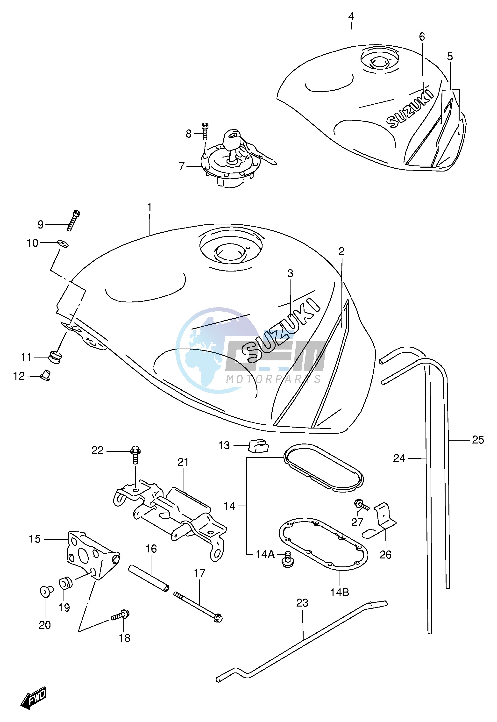 FUEL TANK (MODEL V)