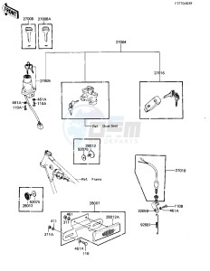 KZ 305 B [CSR BELT] (B1) [CSR BELT] drawing IGNITION SWITCH_LOCKS_REFLECTORS