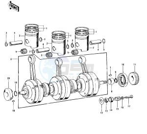 S2 A [MACH II] (-A) 350 [MACH II] drawing CRANKSHAFT_PISTONS