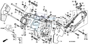 CBR600RA9 France - (F / ABS CMF MME) drawing FRAME BODY