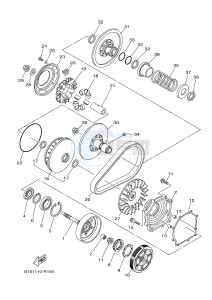 YFM700FWB YFM70KDXG KODIAK 700 (B163) drawing CLUTCH