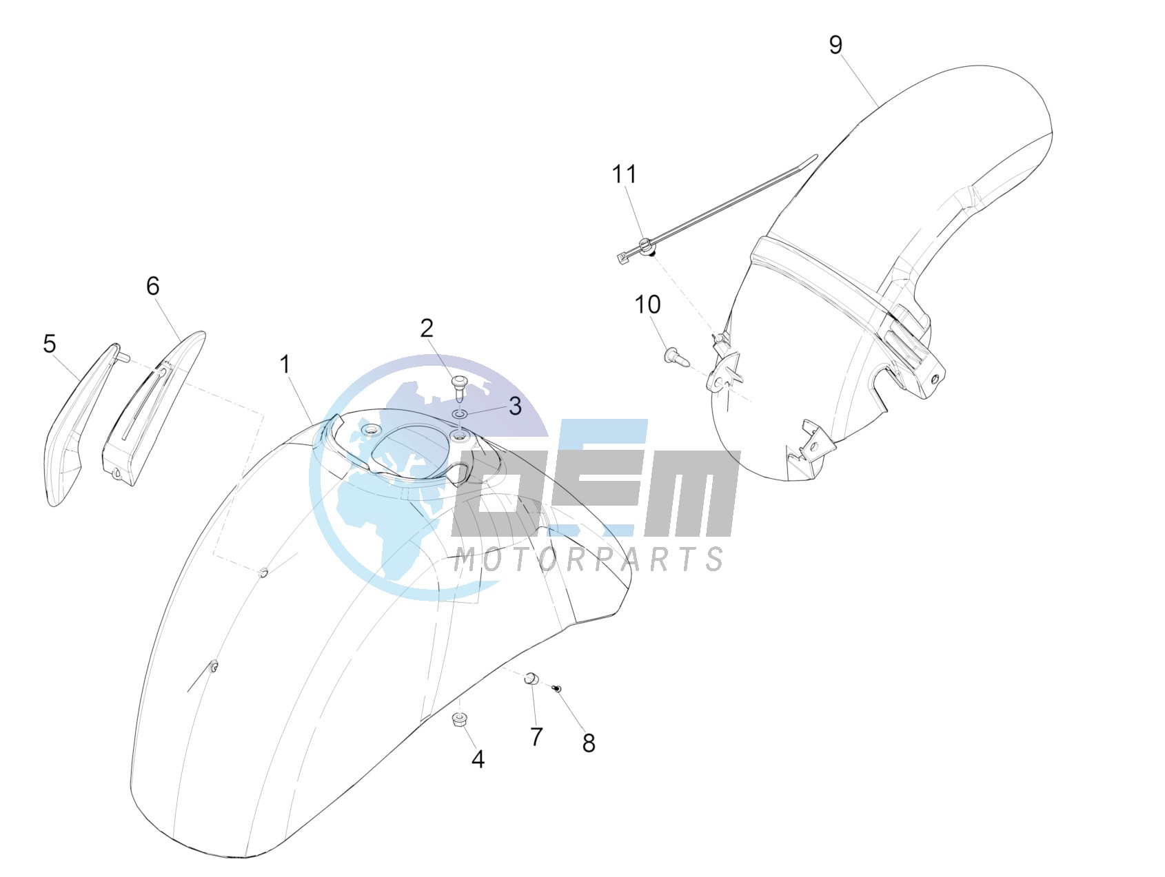 Wheel housing - Mudguard