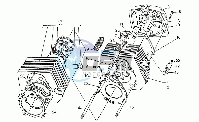 Cylinder - head - piston