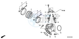 VT750C9 Europe Direct - (ED / MME) drawing INTAKE MANIFOLD