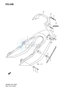 GSF600 (E2) Bandit drawing SEAT TAIL COVER (GSF600SK1 SUK1)