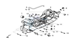 GTS 125I ABS drawing CRANKCASE LEFT