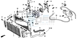 CB900F 919 drawing RADIATOR