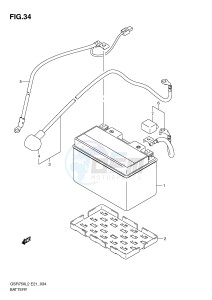 GSR750 (E21) drawing BATTERY (GSR750UEL2 E21)