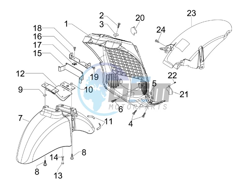 Wheel housing - Mudguard