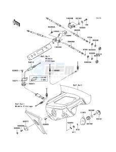 JET SKI 900 STX JT900-E2 FR drawing Cables