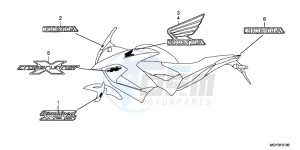 VFR800XB Crossrunner E drawing MARK (1)