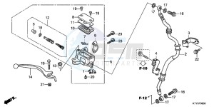 CBR125RWB CBR125RW E drawing FRONT BRAKE MASTER CYLINDER