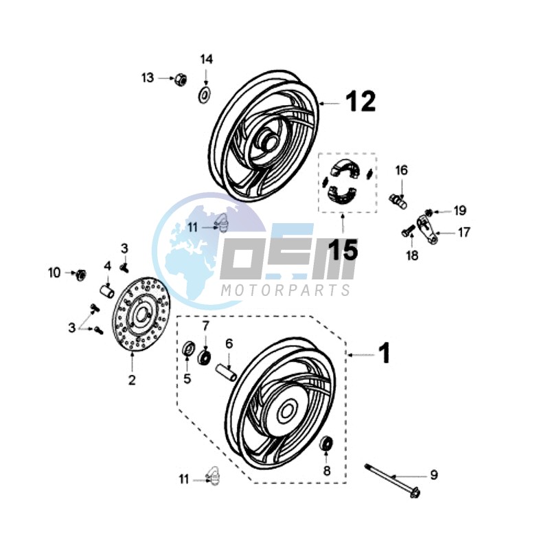 WHEELS / BRAKE DISC D160