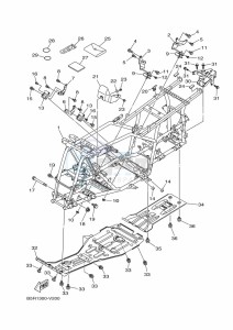 YFM450FWBD KODIAK 450 EPS (BEYA) drawing FRAME