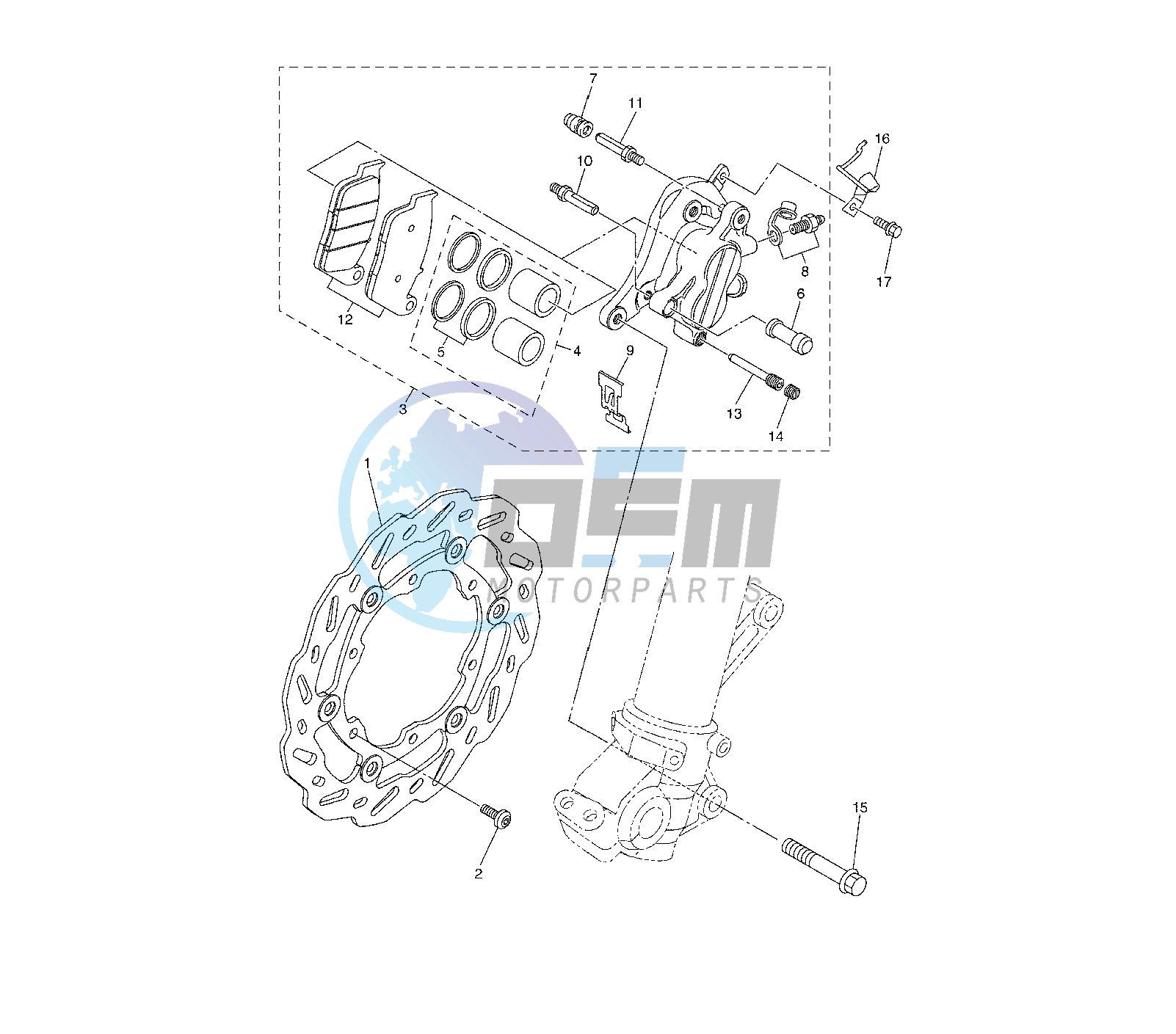 FRONT BRAKE CALIPER