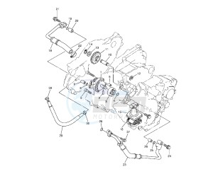 YZ F 250 drawing OIL PUMP