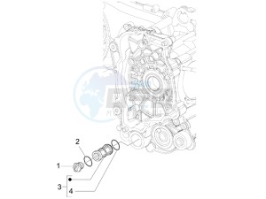 LX 50 4T-4V Touring drawing Flywheel magneto cover - Oil filter