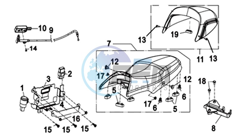 DOUBLE SEAT-BATTERY TRAY