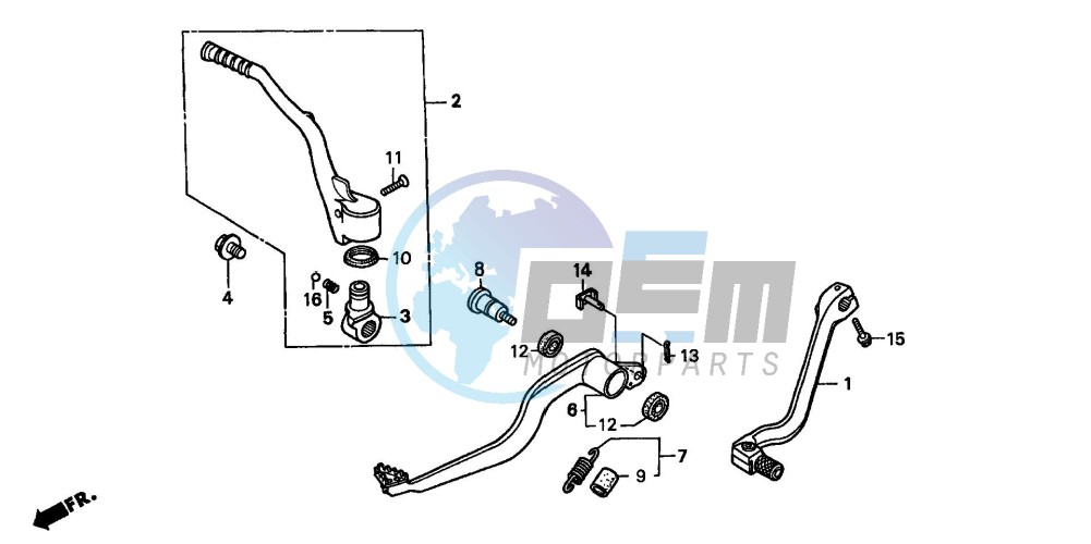 PEDAL/KICK STARTER ARM