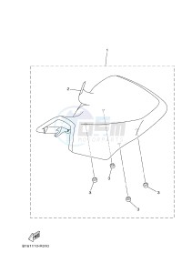 YFM700FWB KODIAK 700 KODIAK 700 (B16J) drawing SEAT